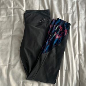 Nike Grey and multi-color leggings